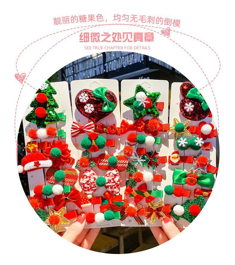 圣诞发夹1-10件套