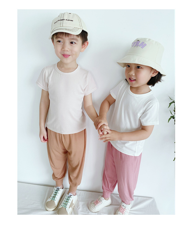 宝宝短袖纯色T恤_10