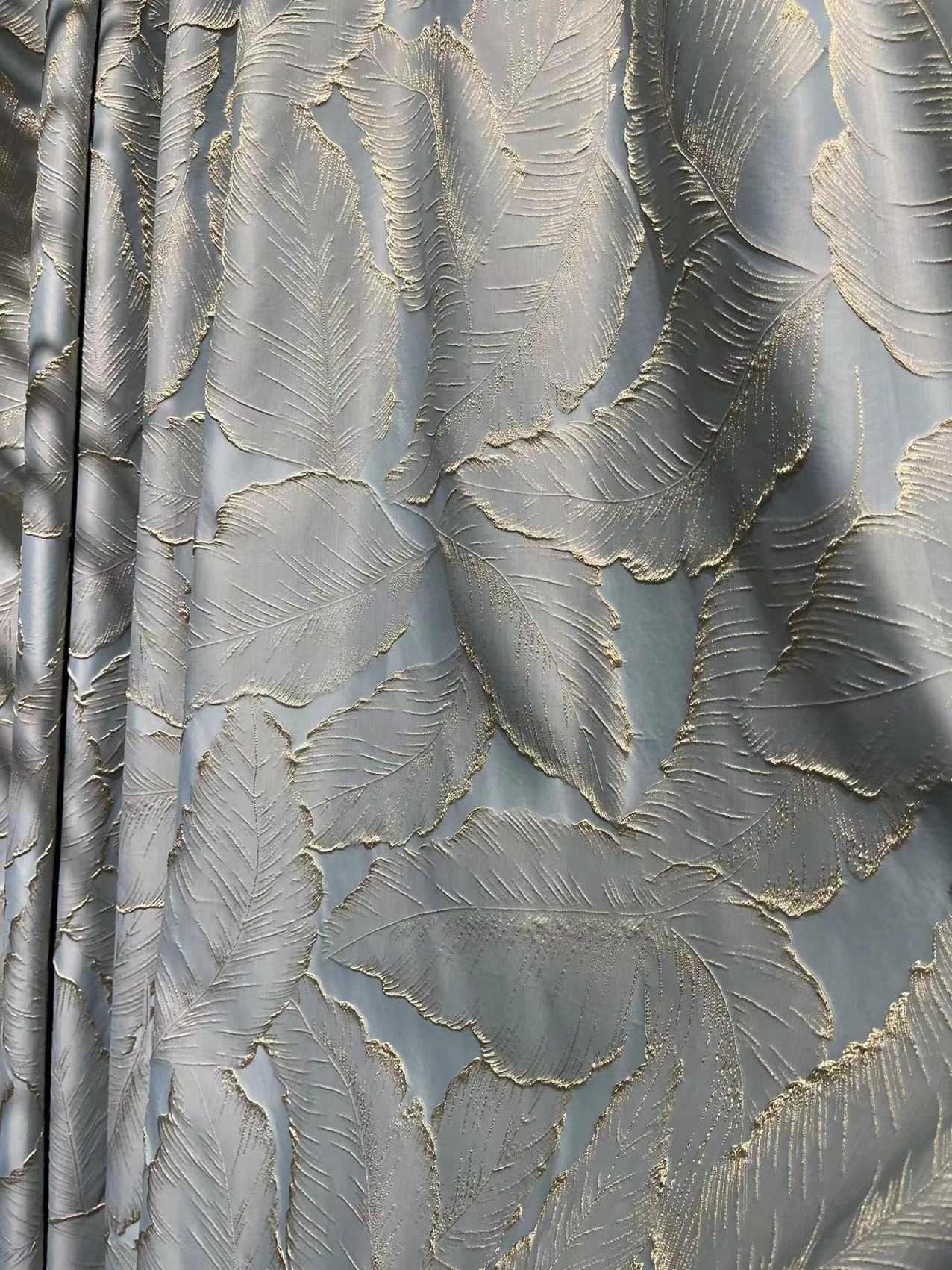 浮雕金榈叶窗帘