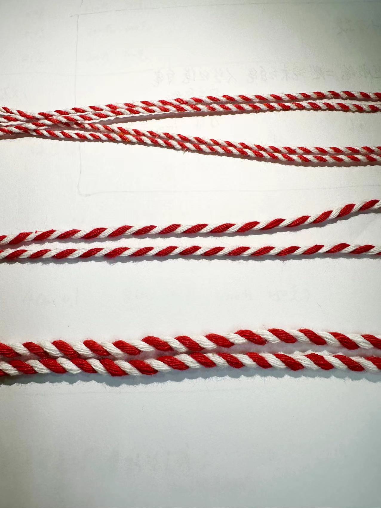 二股红白棉绳1