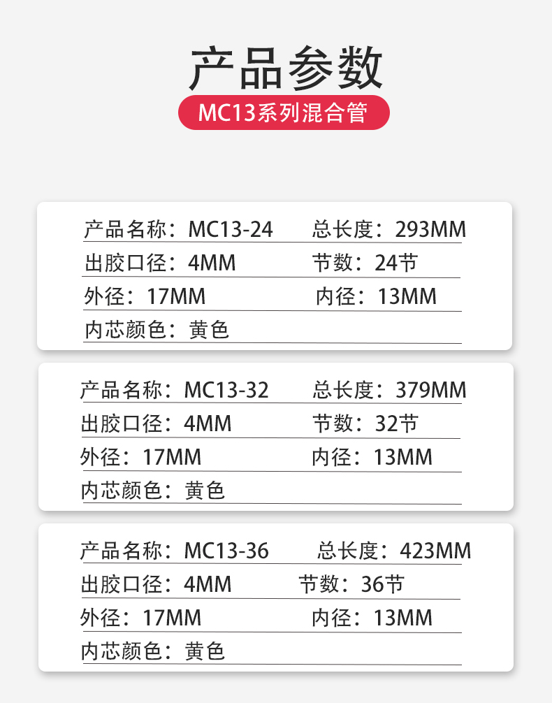 胶水混合管