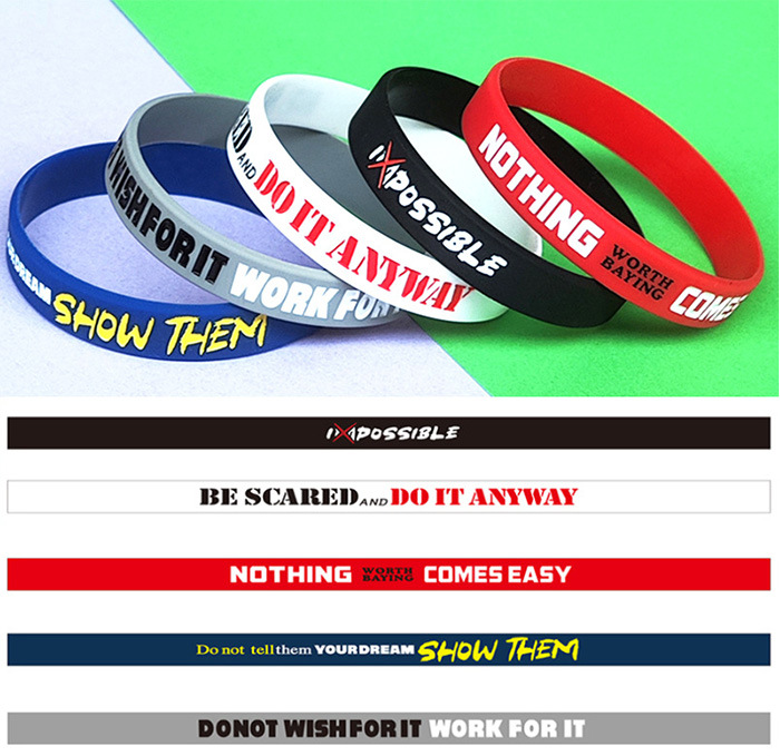 月亮星星扑克格子表情包硅胶手环