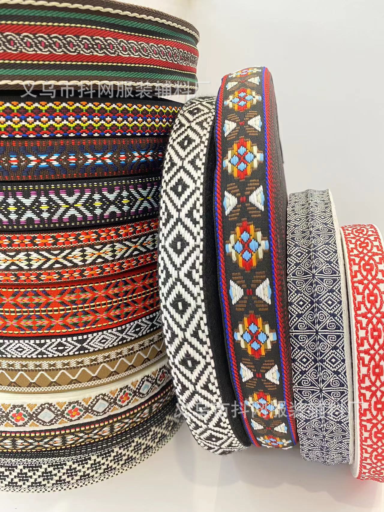 多款民族风提花刺绣织带