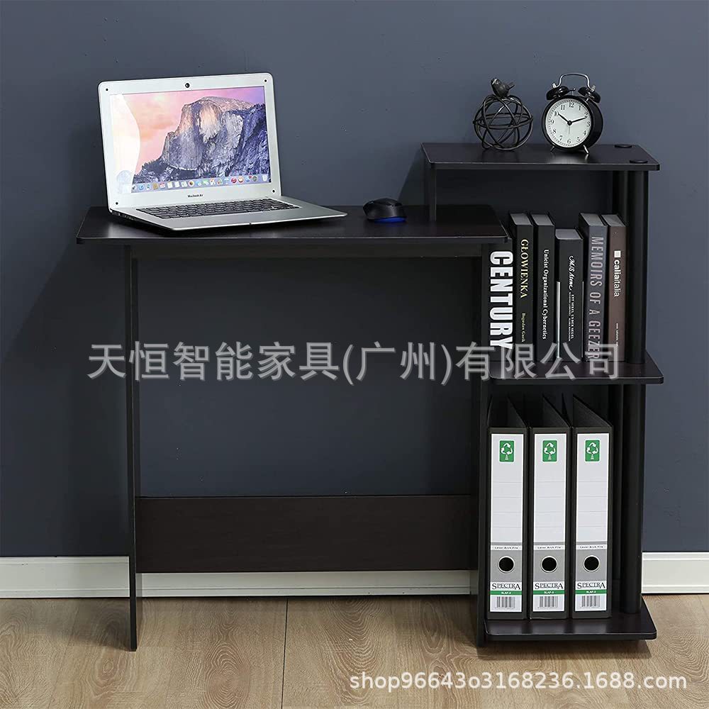家用笔记本笔记本电脑桌带书架的电脑桌