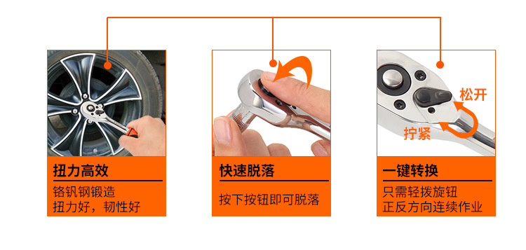 公英制棘轮套筒扳手22件套101230