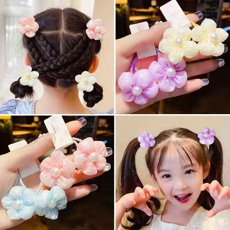 清新花朵皮筋