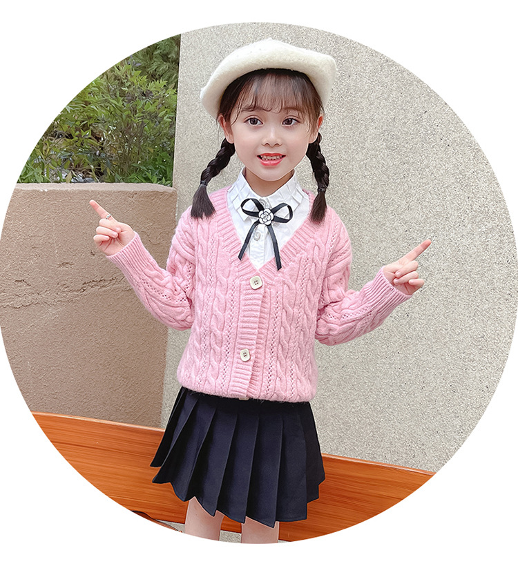 女童开衫毛衣外套