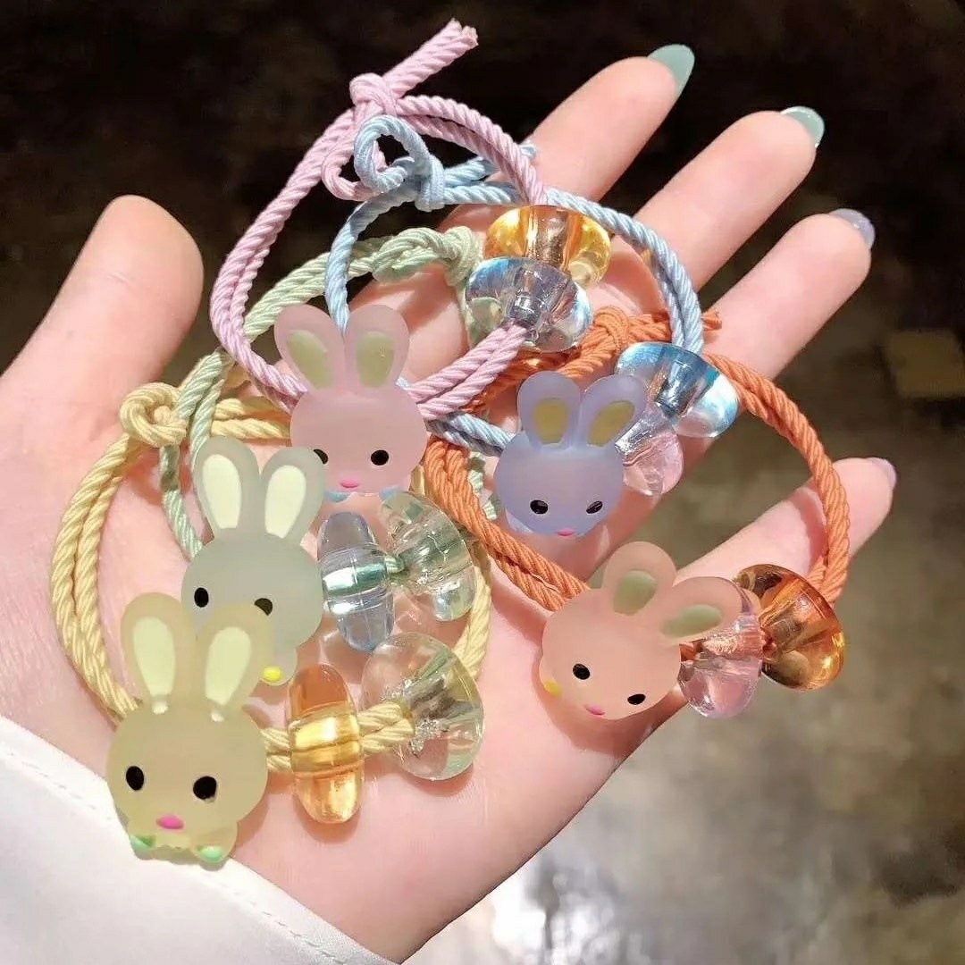 算盘珠兔子头绳