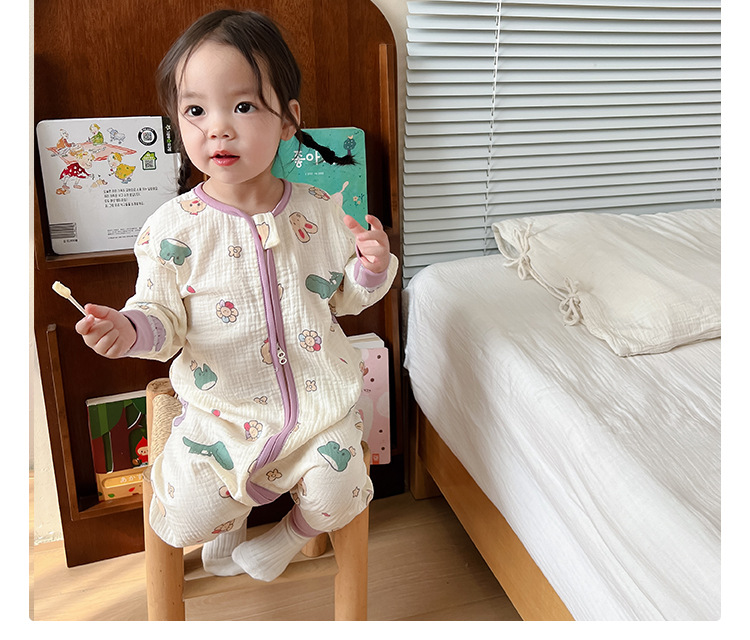 卡通动物长袖睡袋_05