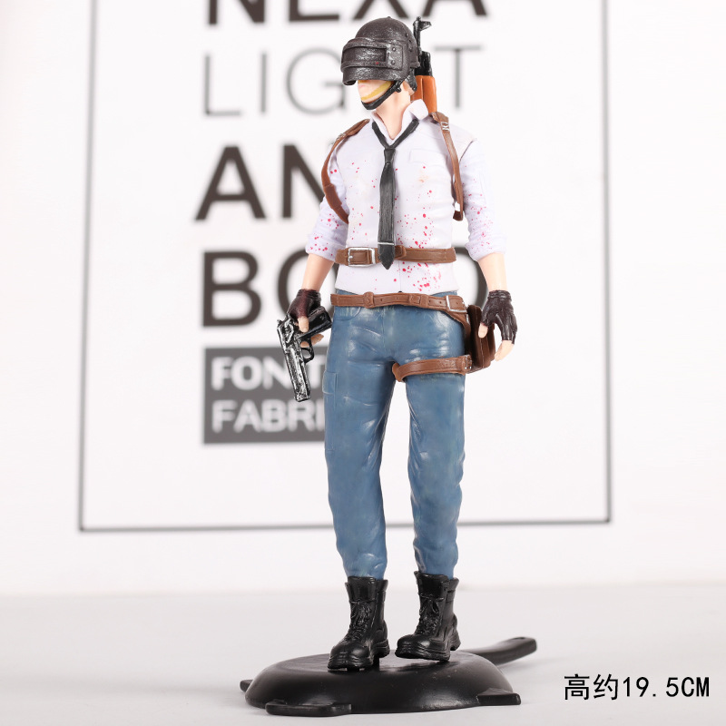 吃鸡蛋糕装饰摆件 插件配件男生过生日男神派对晚上吃鸡人物摆件