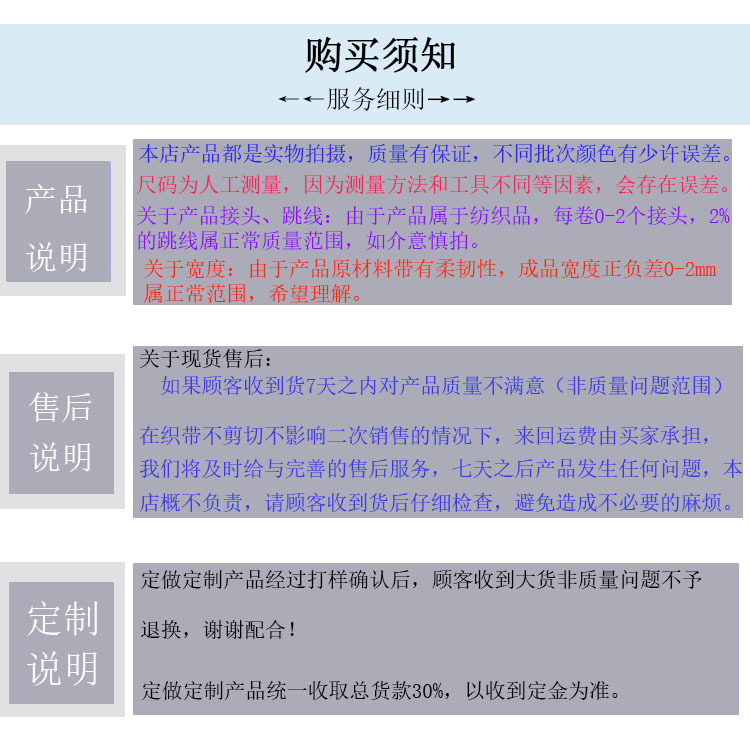 购买须知
