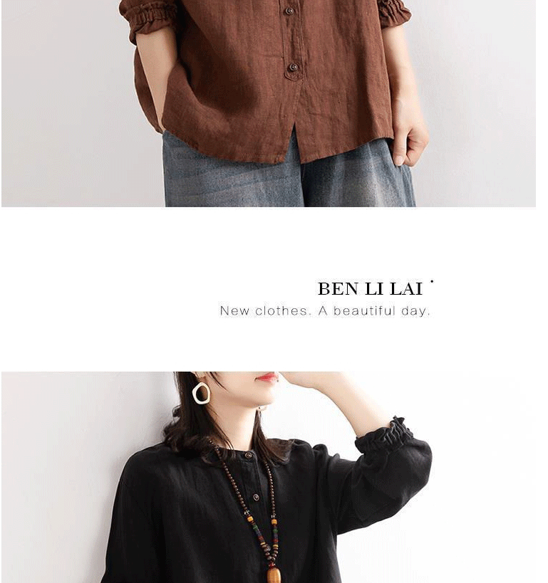 文艺复古女秋季棉麻衬衫女宽松圆领衬衣长袖休闲外套收口袖上衣女-tmall_13.gif