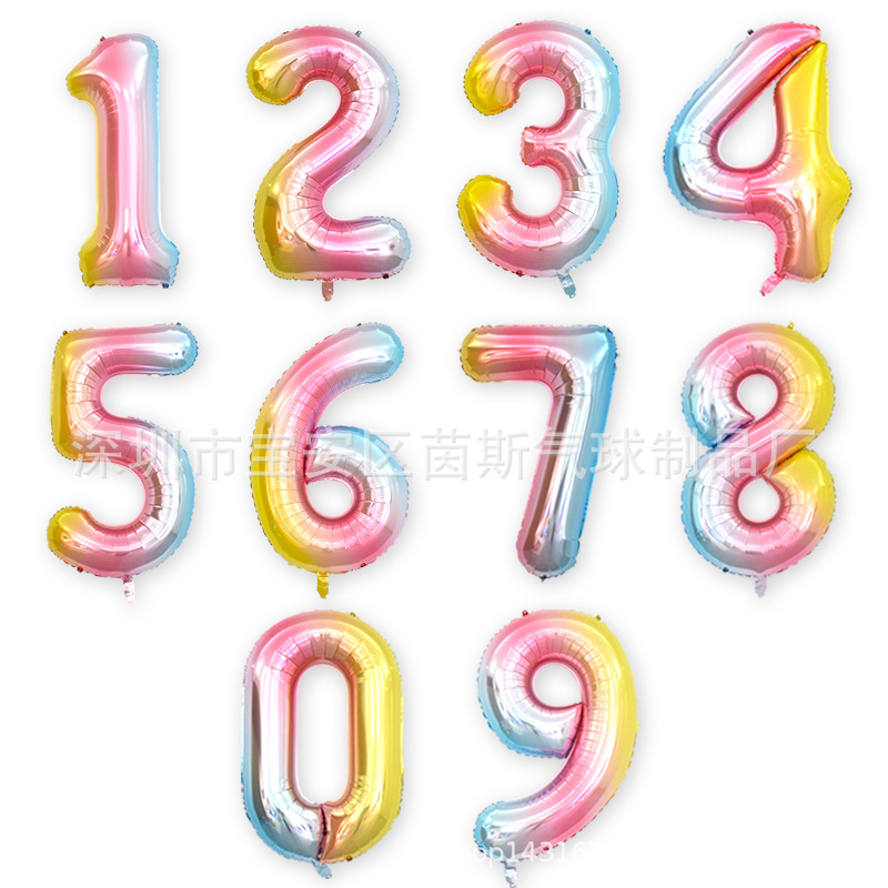 40寸渐变大数字