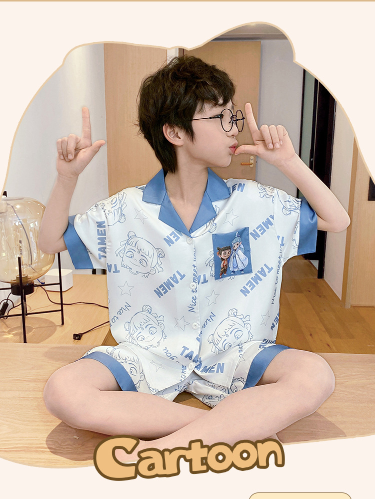 复制_儿童睡衣男童夏季三件套装冰丝薄款中大童空.jpeg