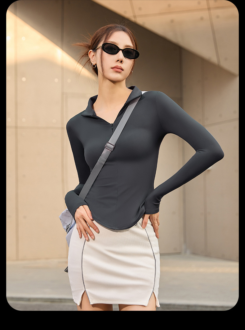 切线半拉链长袖_18