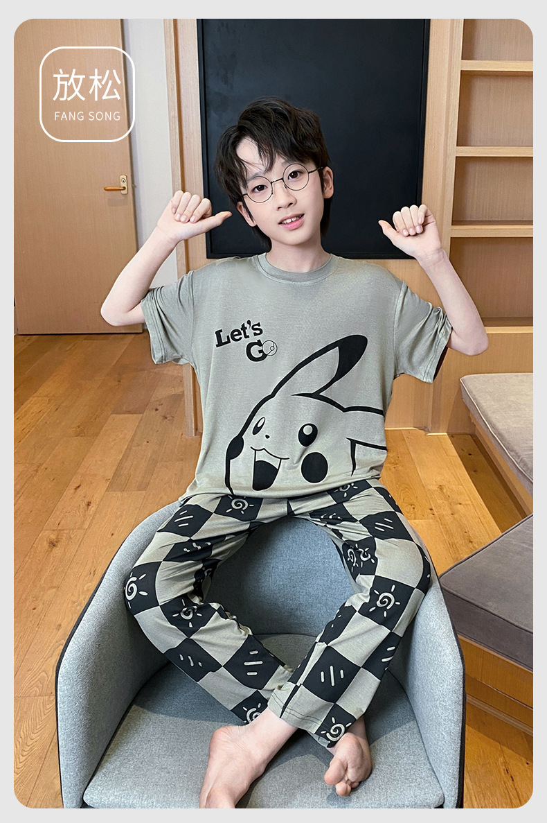 复制_男童睡衣儿童夏款莫代尔薄款短袖三件套皮卡.jpeg