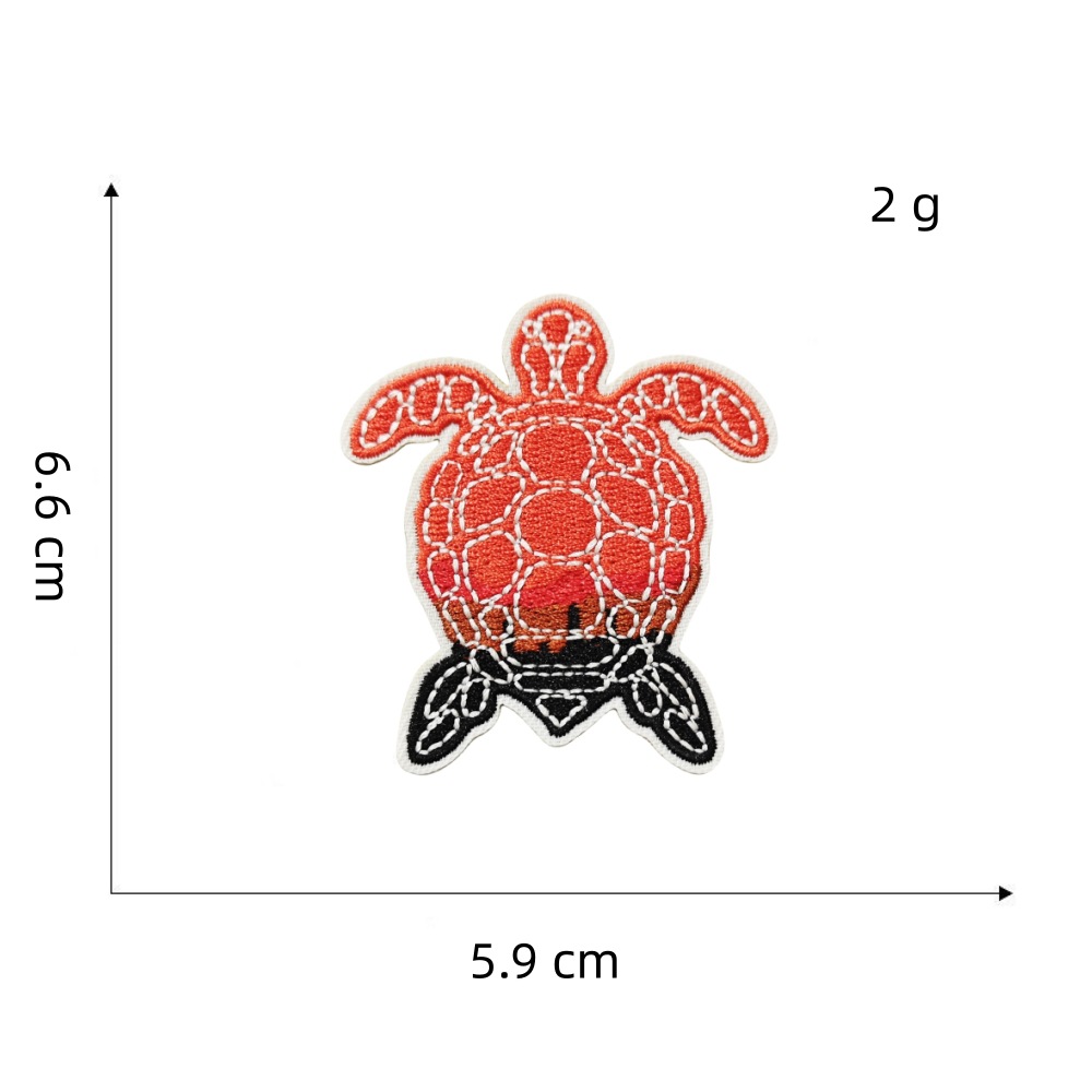 橘色系列布贴10#