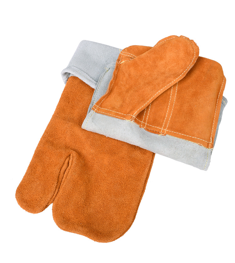 出口GJ08-210124-AB级14寸双色皮三指单层防火线