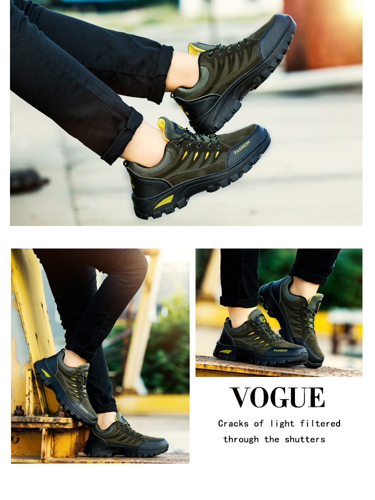 2021鞋子男登山鞋韩版潮流男士休闲运动户外徒步鞋