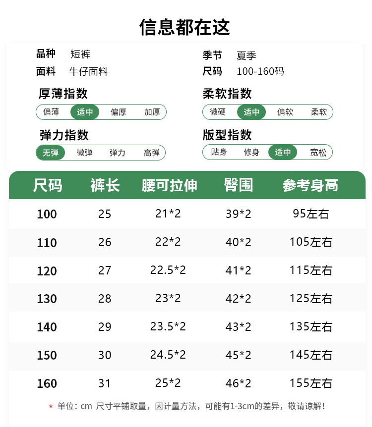 牛仔短裤