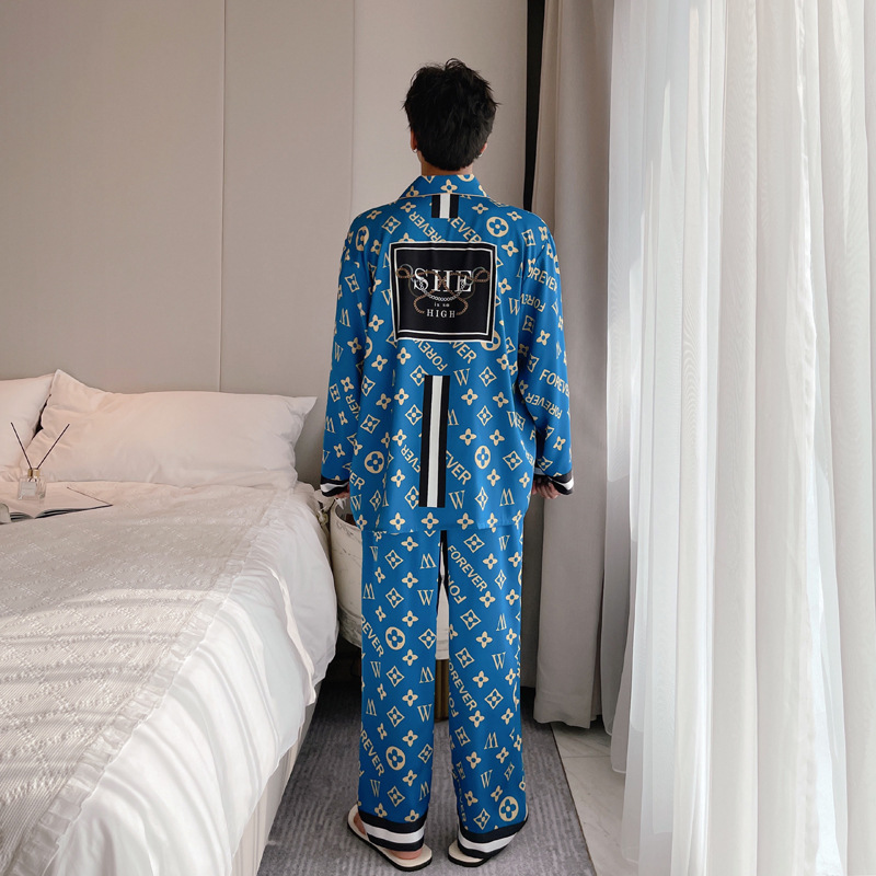 春秋情侣睡衣