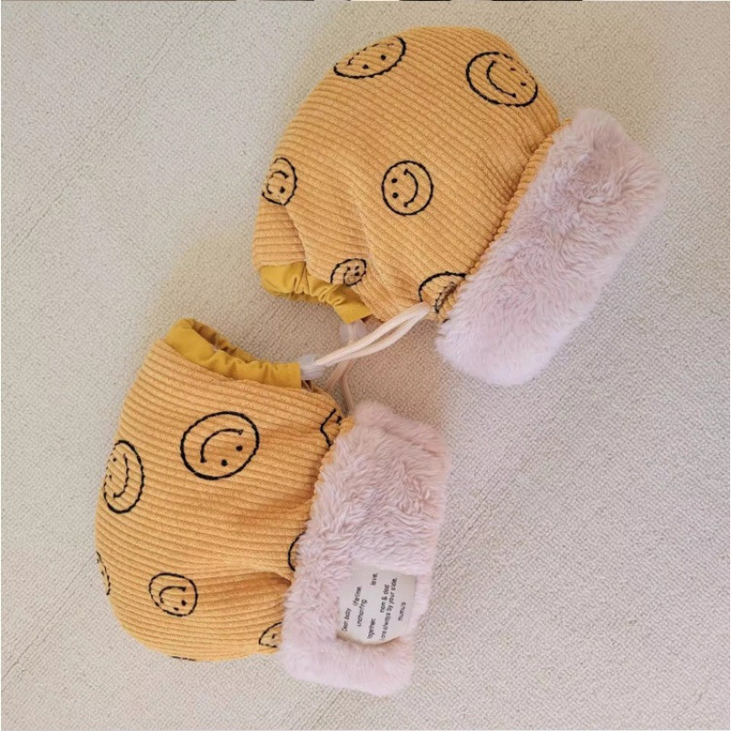 ins韩国儿童滑板车自行车保暖加绒把手套宝宝外出平衡车防冻骑