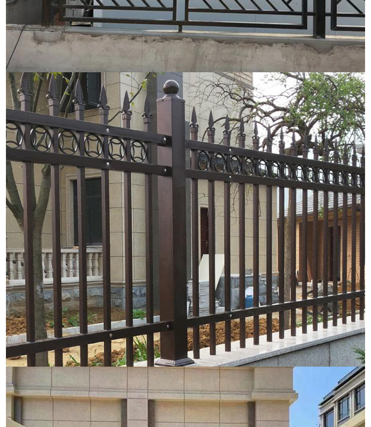 锌钢铁艺道路护栏景区园林四川防护围栏学校小区安全防护围墙护栏