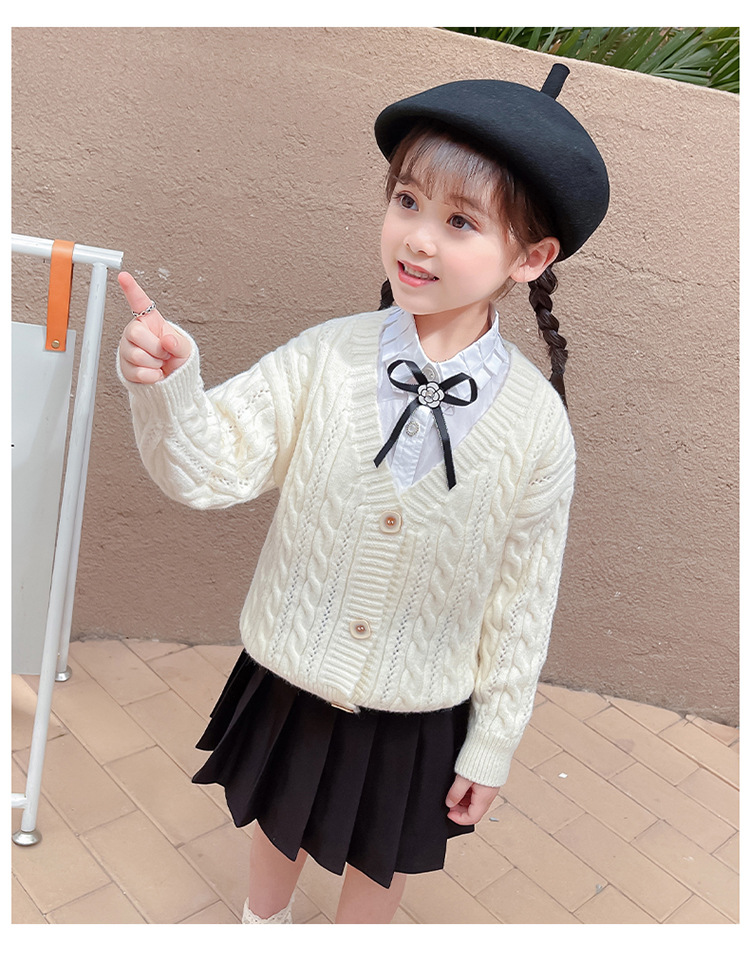 女童开衫毛衣外套