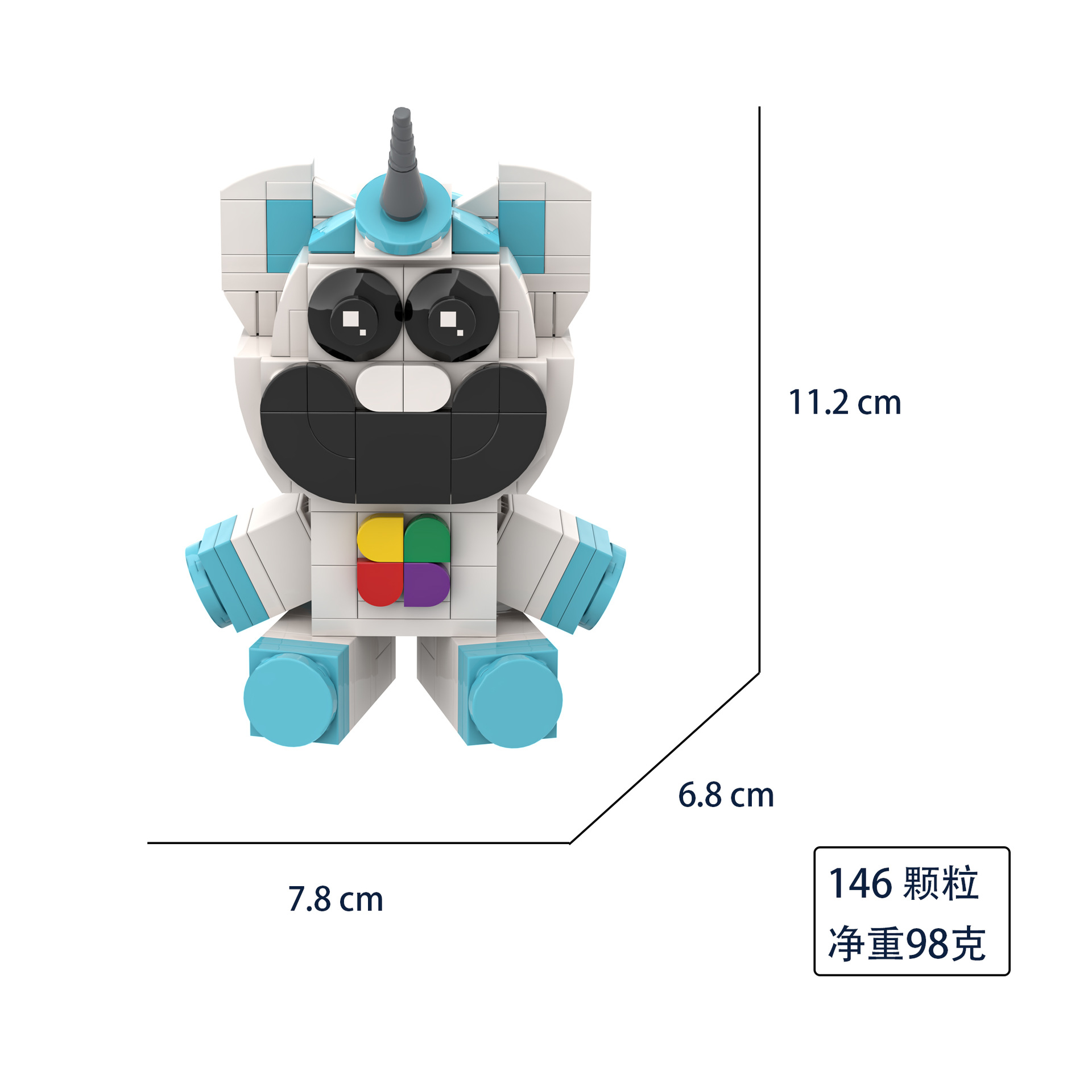 白色独角兽娃娃