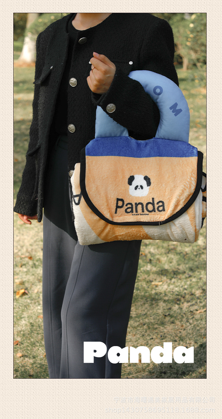 红色条纹滑板熊猫双面法兰绒黑边毛毯胖提手款 (11).jpg