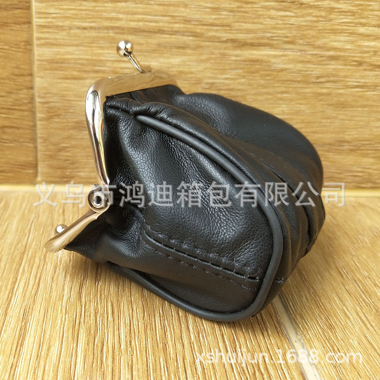 真羊皮零钱包