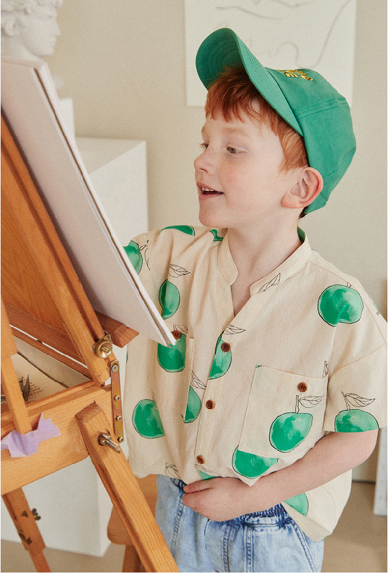 满印苹果男童上衣-模特图_04