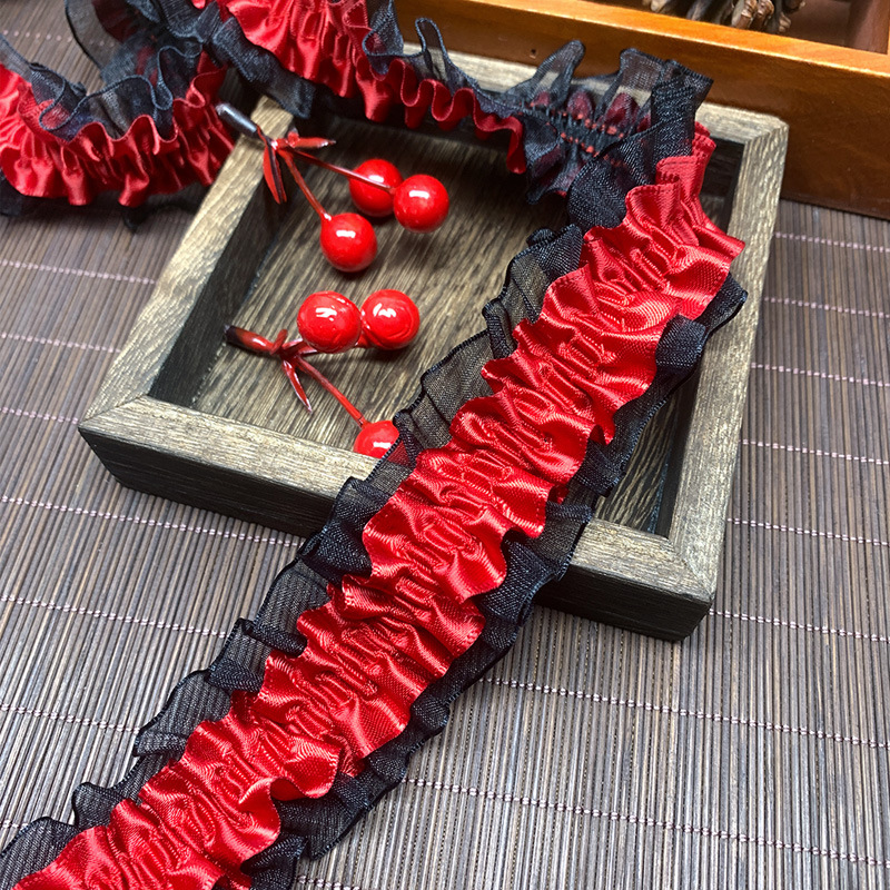 多色小香风蕾丝花边辅料高档刺绣布料痛包装饰带丝带服