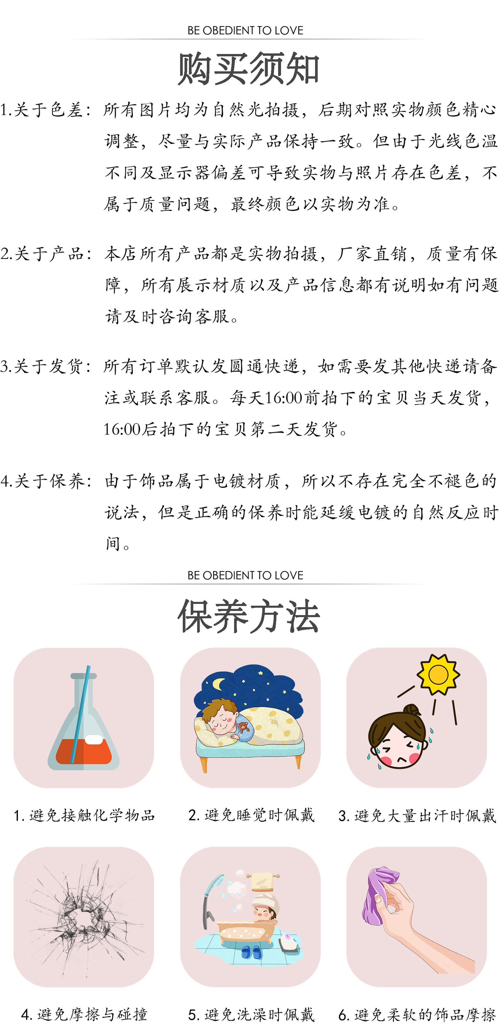 产品规格购买须知