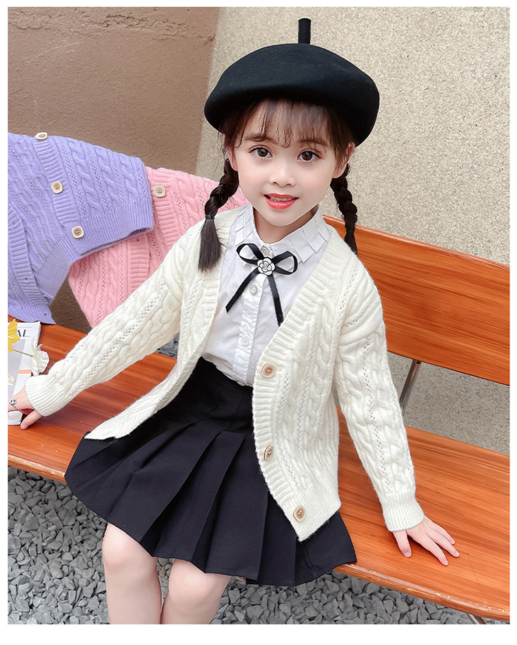 女童开衫毛衣外套