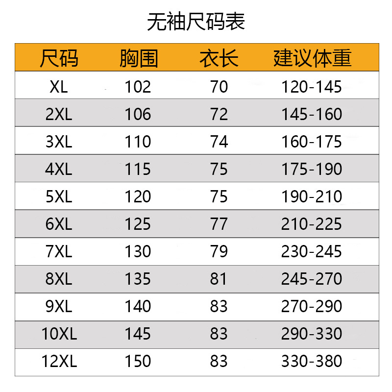 无袖尺码表 (2)