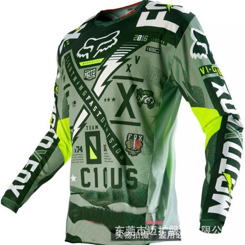 2021款透气排汗速降赛越野机车摩托车速降服长袖上衣山地自行