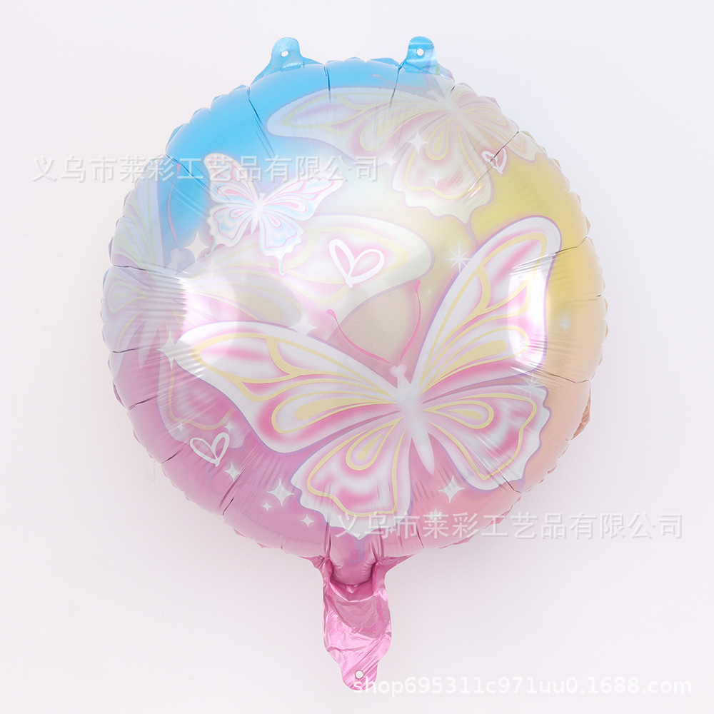 18寸渐变蝴蝶圆球