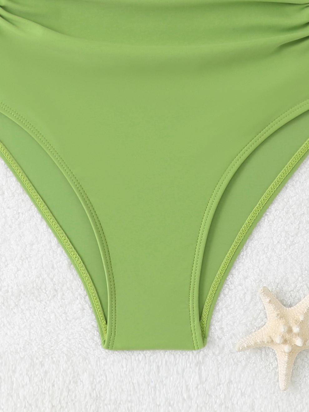 商品详情图_25亚马逊爆款露背连体比基尼褶皱复古欧美时尚性感