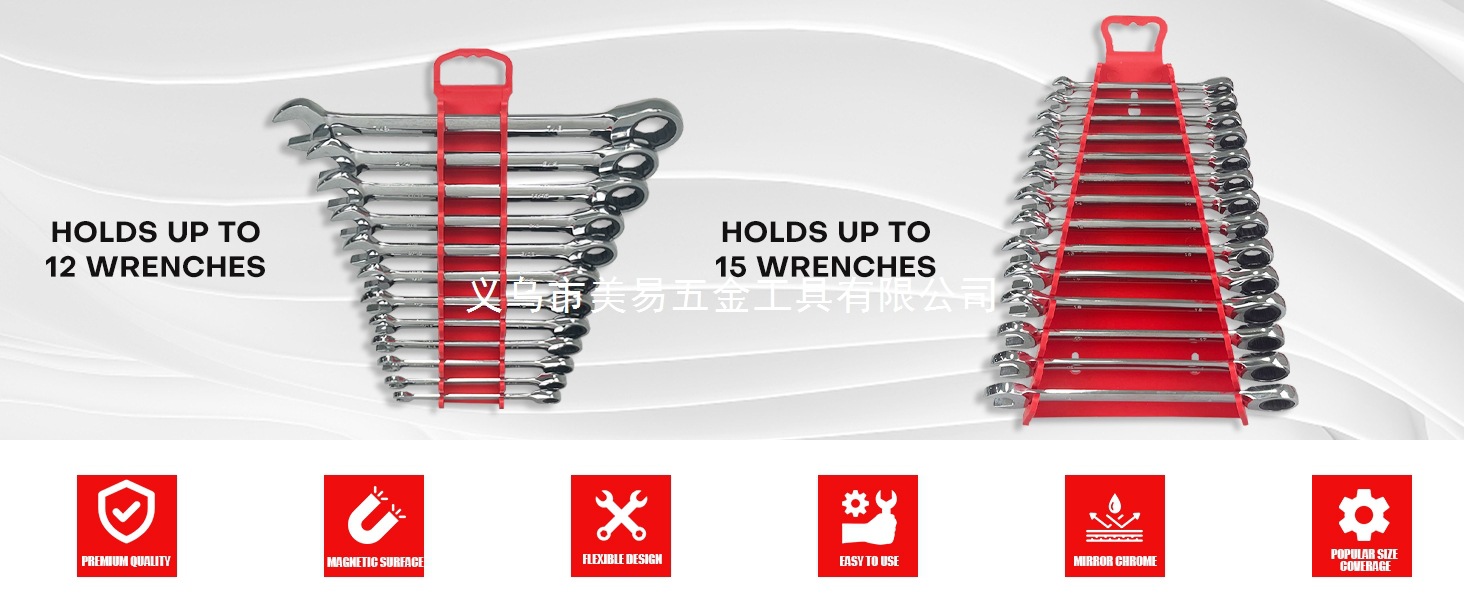 2 Pack Magnetic Wrench Organizer