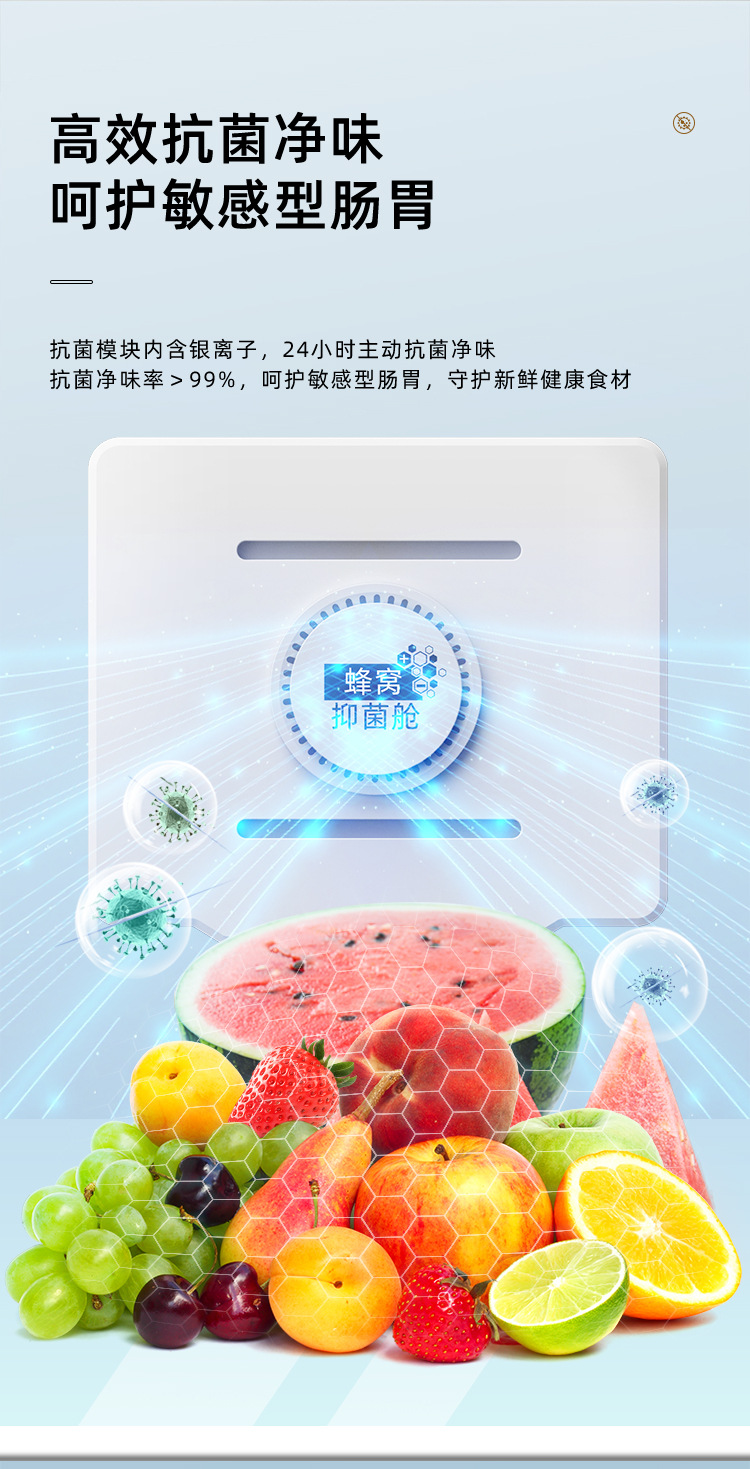 家用对开门冰箱