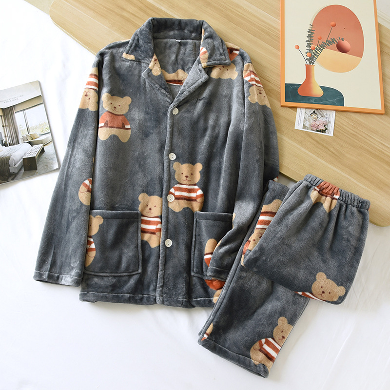 男款 深灰毛毛熊