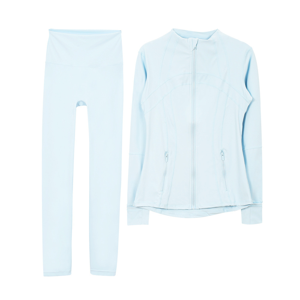 SKU24_颜色_粉末蓝夹克套装