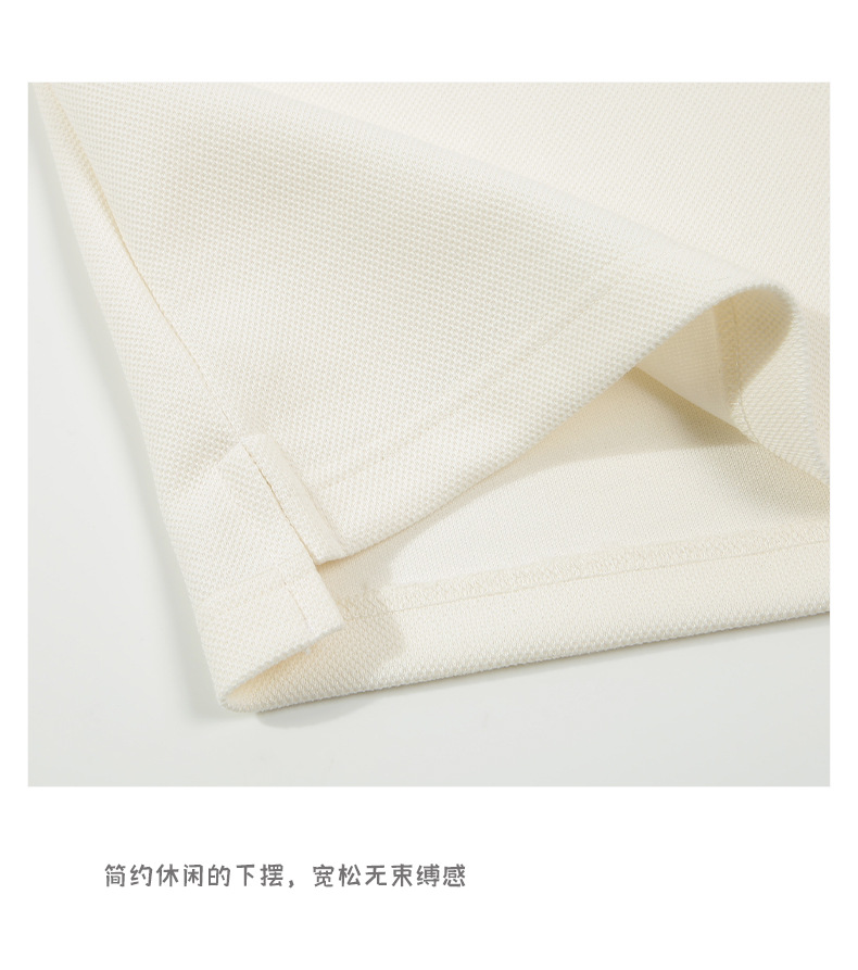 登爵男装美式220g珠地棉Polo衫短袖男夏季翻领五分袖半拉