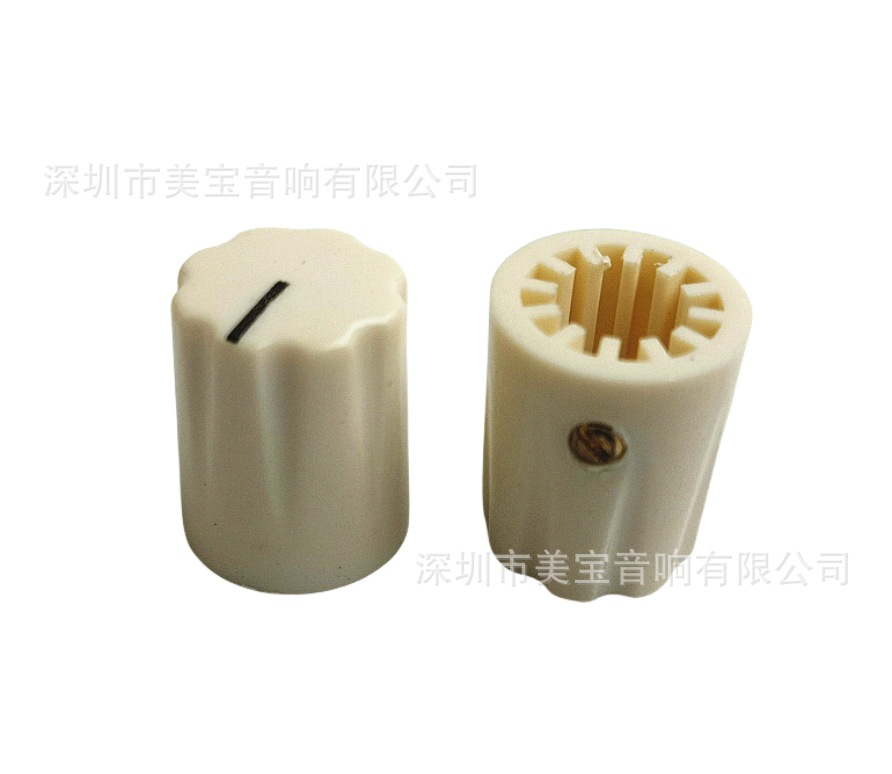 13X16 塑料旋钮 米白色_副本