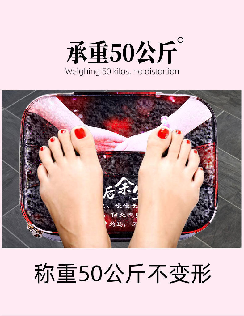 商品详情图_新款超火网红大容量化妆品收纳盒箱学生桌面化妆包收