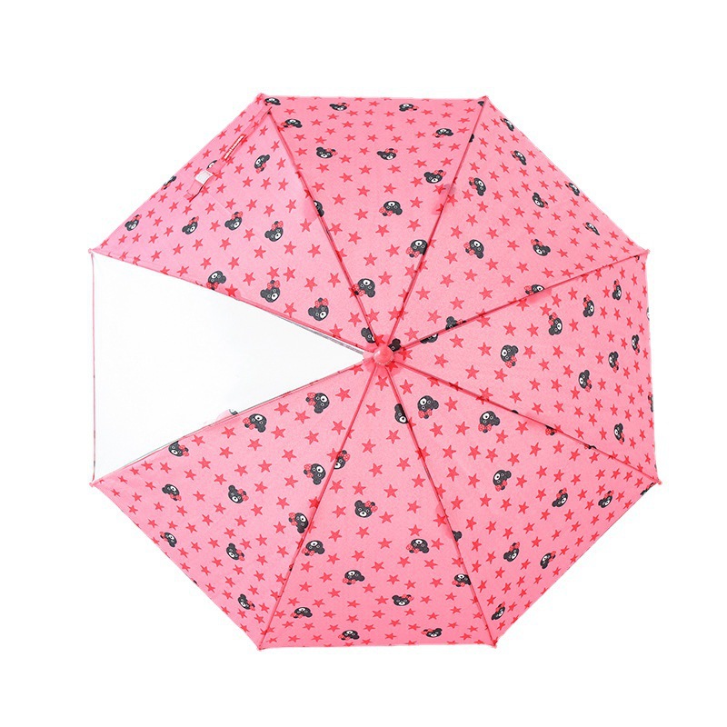 玫红熊雨伞
