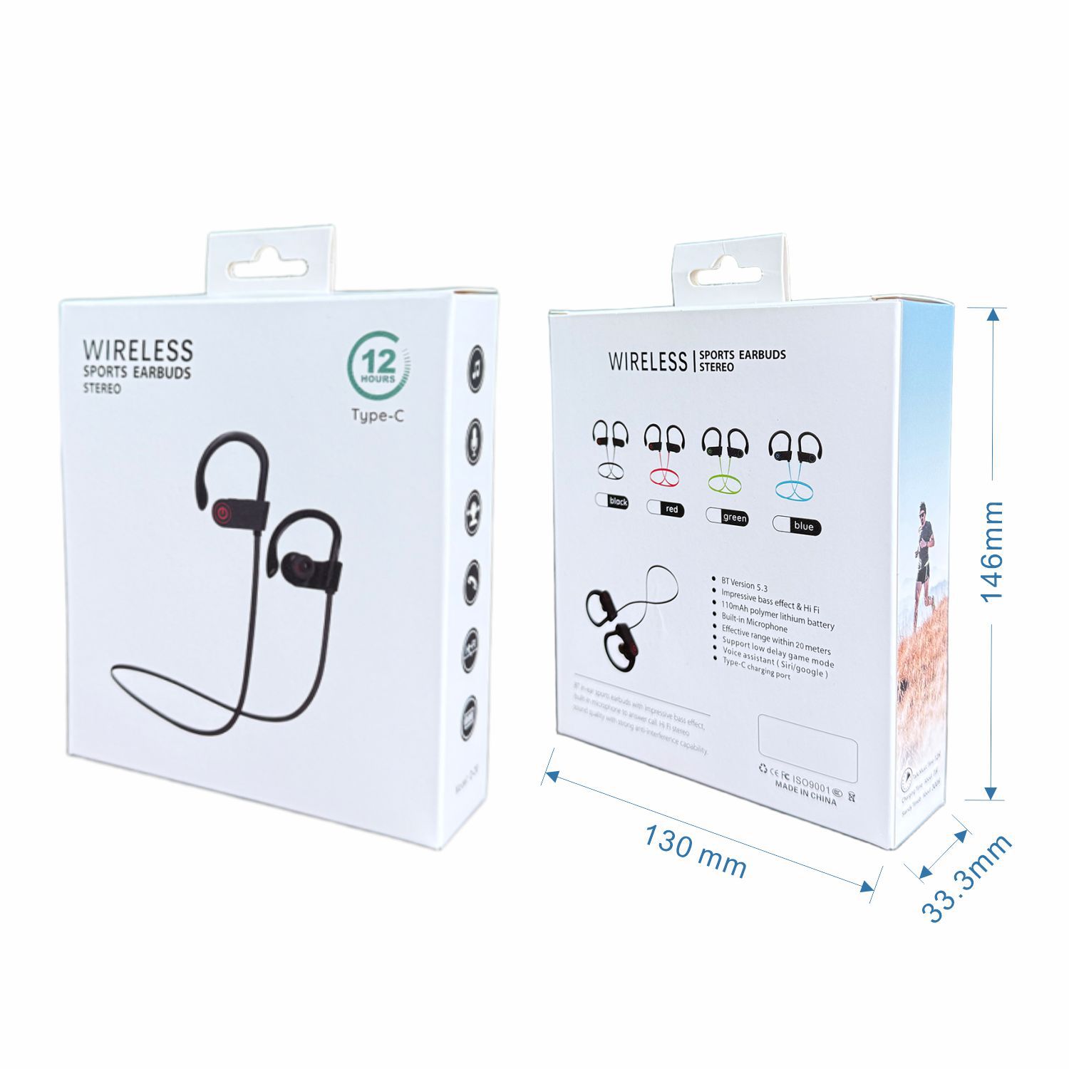 D-20 earphones packge size