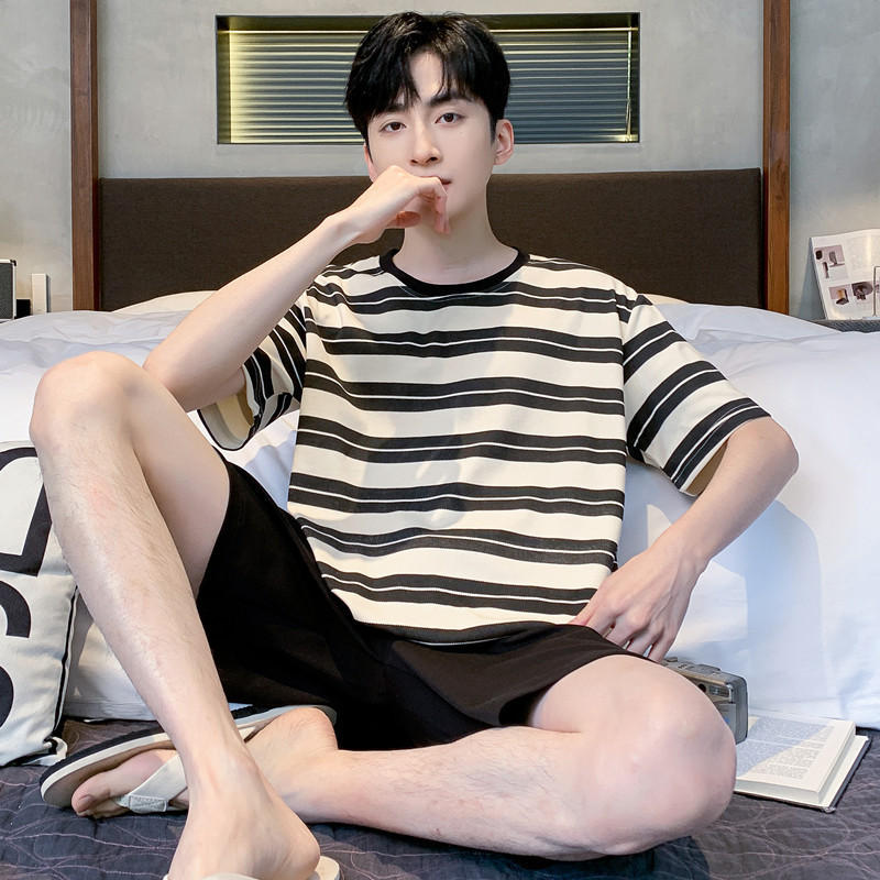 双黑条纹-短-男