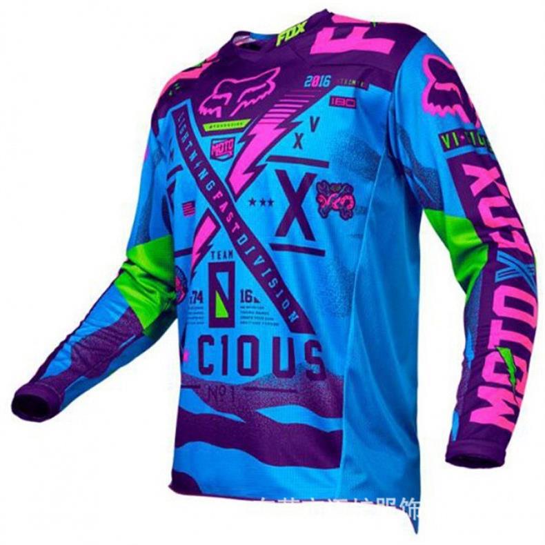 2021款透气排汗速降赛越野机车摩托车速降服长袖上衣山地自行